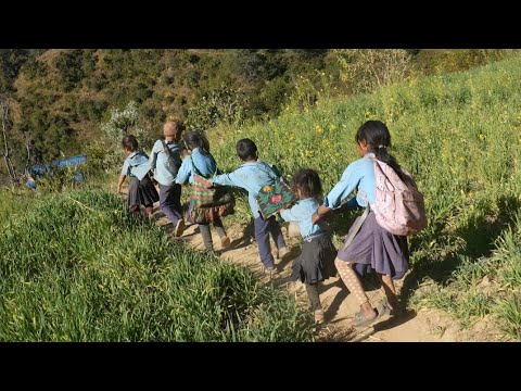 Students in the village || Rural village lifestyle