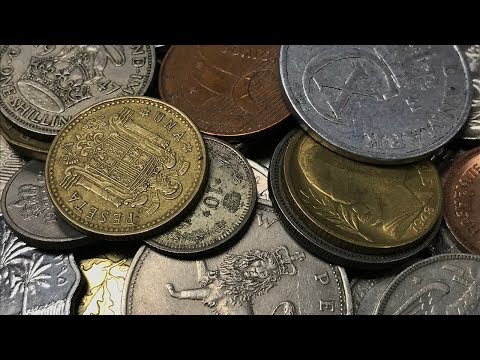 World Coins RARE SILVER Found in Half Pound Loot Bag - Bag #29