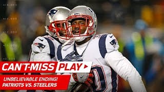 UNBELIEVABLE ENDING to Patriots vs. Steelers Game! | Can't-Miss Play | NFL Wk 15 Highlights