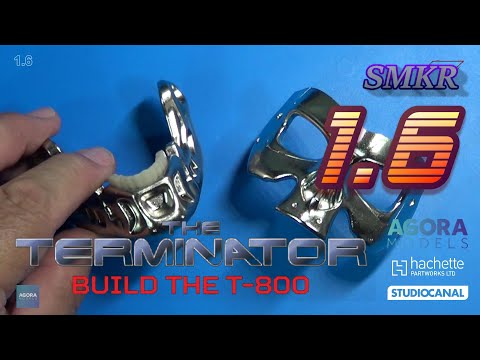 Agora Models Build the T-800 Terminator Pack 1 Stage 6 - Lower Jaw Teeth & Bridge of Nose