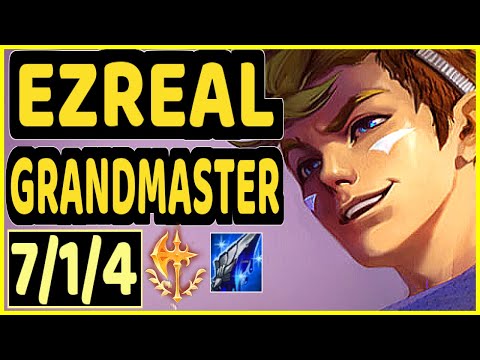 ZET (EZREAL) - 7/1/4 KDA BOTTOM ADC GAMEPLAY - KR Ranked GRANDMASTER