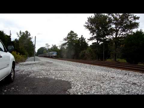 Amtrak Crescents 19 and 20 meet CP Fleming 9/29/13