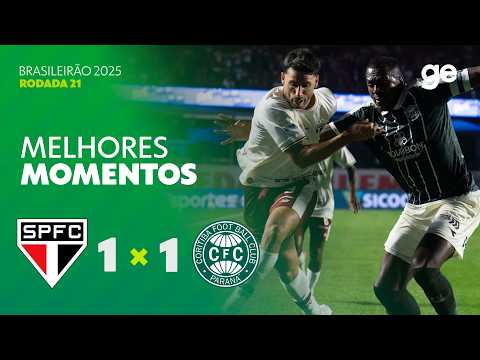 Gols e lances de São Paulo x Coritiba