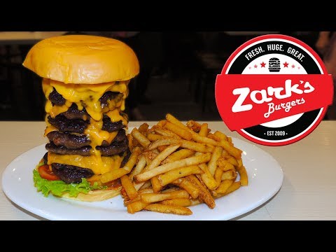 Zark's Tombstone Burger Challenge in Manila, Philippines!! Video