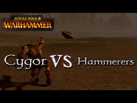 Cygor vs Hammerers - Total War: Warhammer - 1v1 Unit Battles