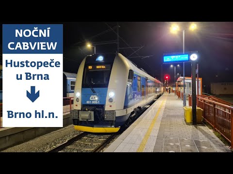 Noční cabview: Hustopeče - Brno (Panter)