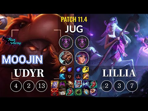 RNW Moojin Udyr vs Lillia Jungle - KR Patch 11.4