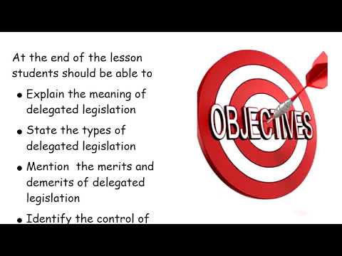 Delegated Legislation | Government | SS1 | 2nd Term