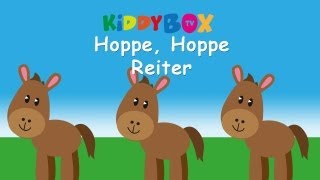 Hoppe, hoppe Reiter - Kinderlieder zum Mitsingen - (KIDDYBOX.TV) Karaoke Lyric Songtext