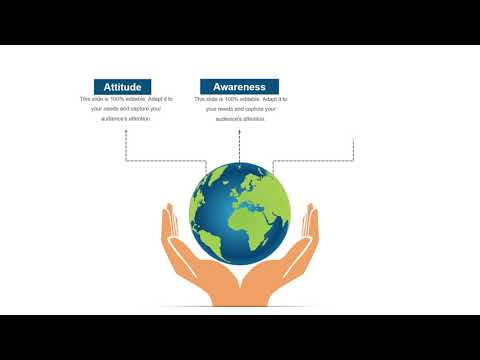 Environmental Educational Showing Earth In Hands PPT Slides Template