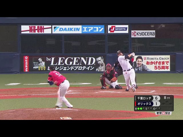 【8回裏】ストレートを捉えた!! バファローズ・ロメロの24号ソロホームラン!! 2018/9/24 Bs-M