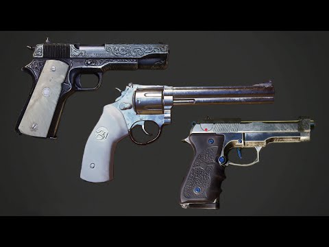 Uncharted 4: Unique NPC Handguns Showcase