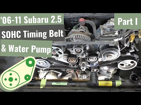 '06 to '11 Subaru Forester, Impreza & Outback SOHC 2.5 Timing Belt & Water Pump Kit - Part I