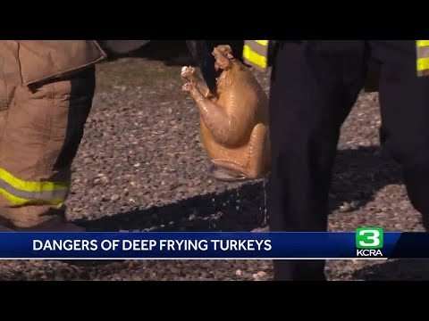 Safety tips for deep frying a turkey on Thanksgiving