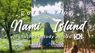 KOREA VLOG🇰🇷 NAMI ISLAND! |black in korea✨ + H.S study abroad ep. 6🌏