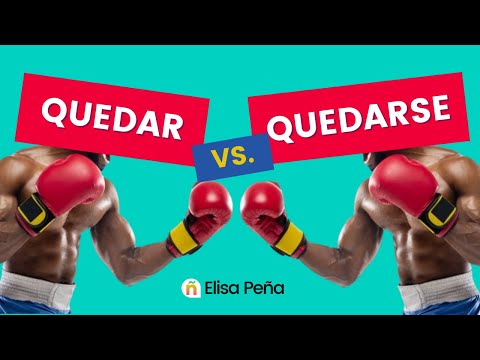 QUEDAR vs QUEDARSE 🙄 How to use these two verbs CORRECTLY?