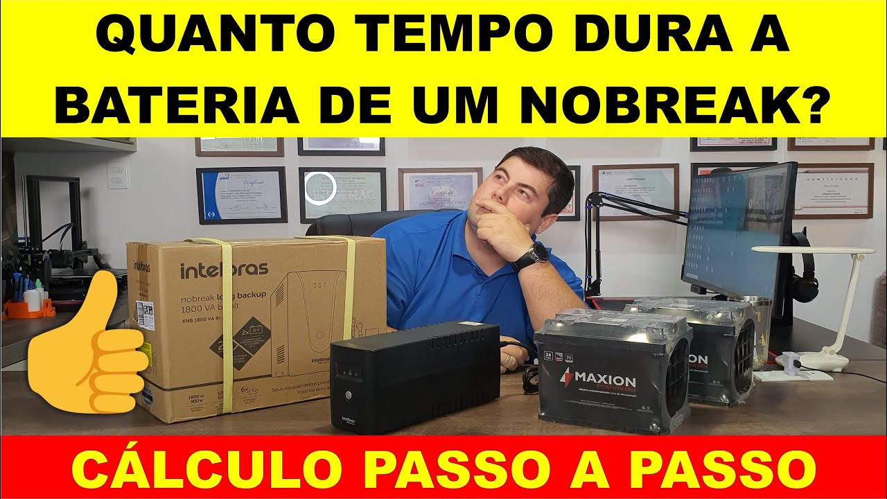 Autonomia de um NOBREAK - Cálculo FÁCIL E RÁPIDO - Não tenha mais dúvidas + DICAS especiais!