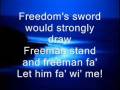scocha - scots wha hae lyrics 