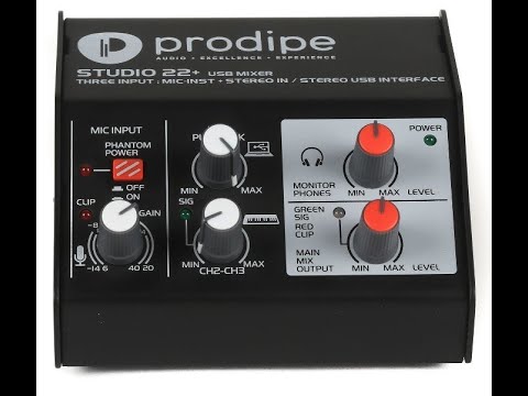 Обзор аудиоинтерфейса Prodipe STUDIO 22+