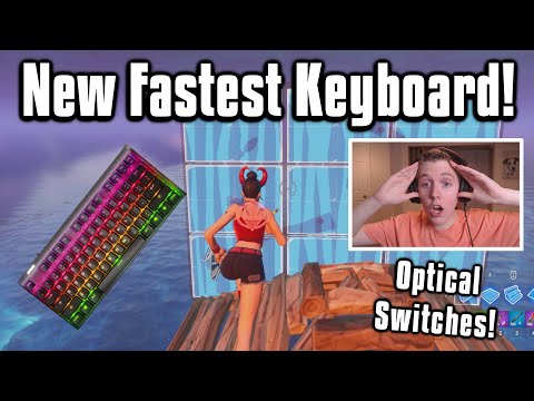 Trying The New FASTEST Keyboard On Fortnite! - Better Than Apex Pro!?