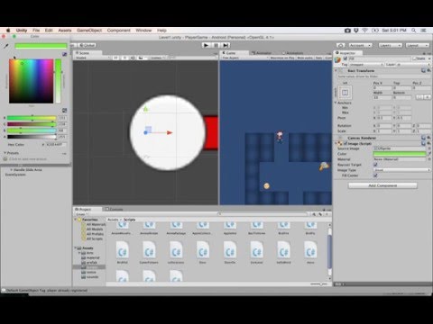 &#x202a;43- Unity 2D|| use UI عرض روح&#x202c;&rlm;