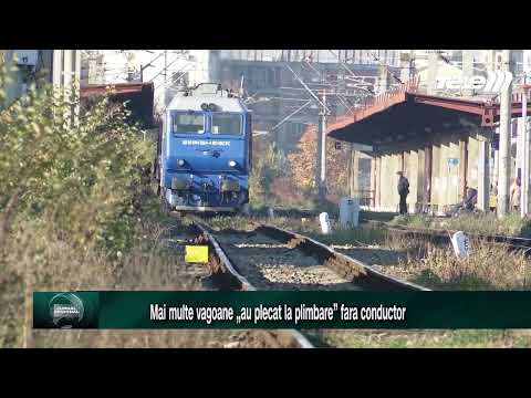 Se intampla in Romania: Mai multe vagoane „au plecat la plimbare” fara conductor