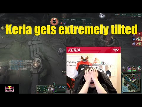 T1 Keria gets extremly tilted (Korean SoloQ)