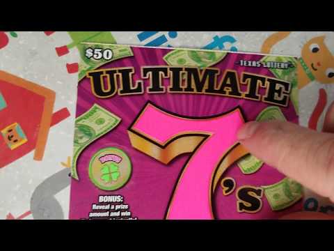 8 MATCHES! $50 ULTIMATE 7! $120 SESSION! TEXAS LOTTERY SCRATCH OFF TICKETS!