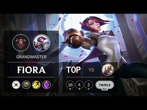 Fiora Top vs Kayle - KR Grandmaster Patch 9.22