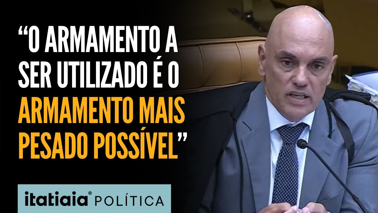 MORAES DEFENDE USO DE 'ARMAMENTO MAIS PESADO POSSÍVEL' EM OPERAÇÕES CONTRA CRIME NO RJ