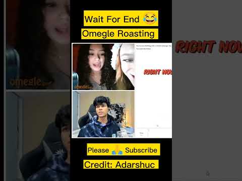 Roasting Cute Girls On Omegle pt-5 @AdarshSinghUC #shorts #youtubeshorts #omegle