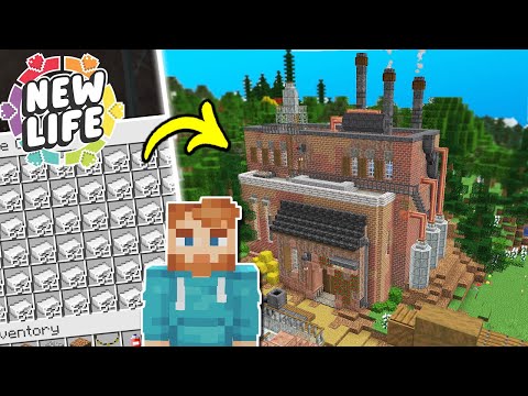 I Built an IRON FACTORY in Minecraft Survival : New Life SMP (#3)