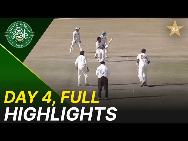 Full Highlights | Bahawalpur Region vs Sialkot Region | Day 4 | QeAT 2025-26 | PCB | M2P1U