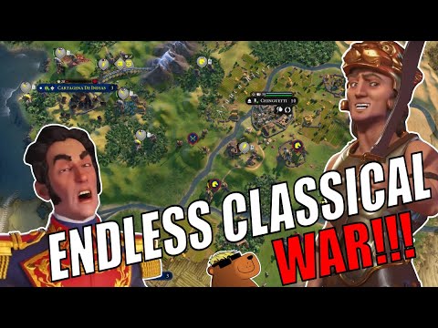 Civ 6 | ENDLESS Classical Age War With No Tech Progression?!? – (#1 Deity Macedon Civilization VI)