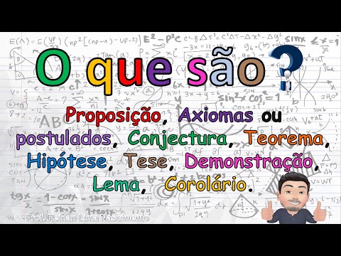 Proposition, Axioms, Conjecture, Theorem, Hypothesis, Thesis, Proof, Lemma, Corollary, Postulate