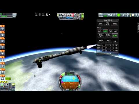 KSP 1.0 Survey Satellite scanner in low Kerbin orbit
