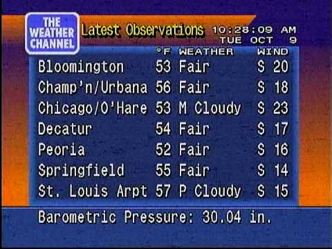 WeatherStar 4000 Full J Flavor - feed lost - 10/9/2012 10:26 AM [HQ]