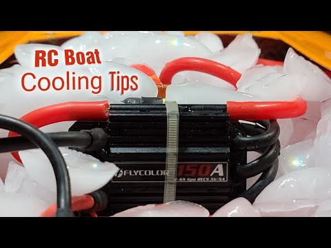 Fast Electric RC Boat Watercooling Tips - Extra Cooling On A Budget
