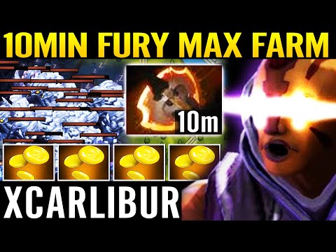 10m Battle Fury WTF Insane Speed Fast Farm Xcarlibur [Anti Mage] Comeback 7.29 Dota 2 Pro Guide