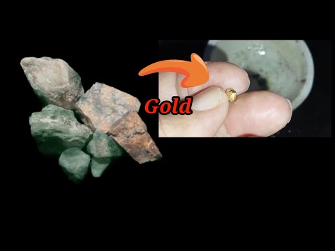 How to confirm the presence of gold in stones