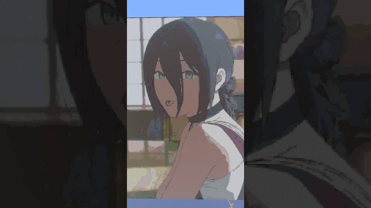 レゼをマイクラで作ってみた【チェンソーマン/マインクラフト】#shorts  #chainsawman