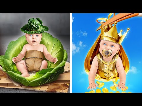 Rich Vs Poor Vs Giga Rich Pregnant! Funny Expensive vs Cheap Situations by 123GO! CHALLENGE