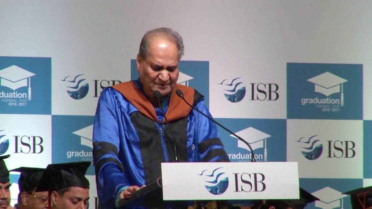 ISB Graduation Day 2017 | PGP 2017 & PGPMAX 2016 | Address by Chief Guest Rahul Bajaj
