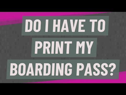 image-Is printing a boarding pass the same as checking in?