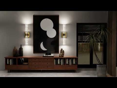 Olivia Dimmable Crystal Wall Light