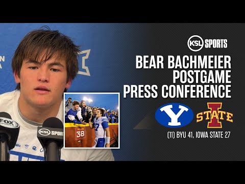 Bear Bachmeier BYU Football Postgame After Iowa State Win