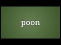 Poon Meaning