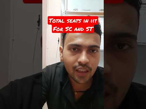 Total seats in IIT for SC and ST category students|#shorts #jee #iit #jeeadvanced #jeemains