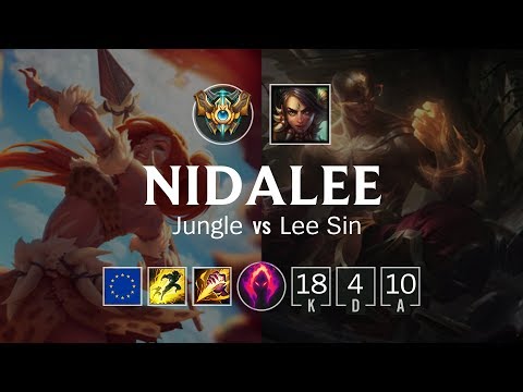 Nidalee Jungle vs Lee Sin - EUW Challenger Patch 8.24
