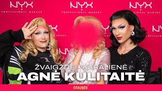 AGNĖ KULITAITĖ VIRTO DRAG KARALIENE | SKANDALINGA MAKIAŽO TRANSFORMACIJA IR POKALBIS APIE VISKĄ 💄